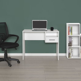 Hanah Home Cms-105-Bb-1 Escritorio de Estudio Blanco